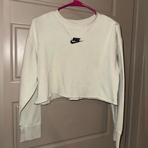 Nike cropped pullover -light yellow